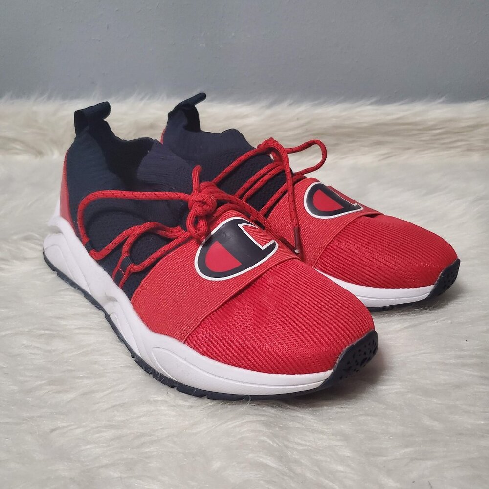 NWOT Men's Champion Rally Hype Lo, Navy/Red, 8.5